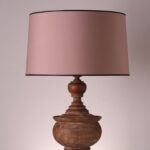 Gürgen Ağacından El Yapımı Abajur – Pudra